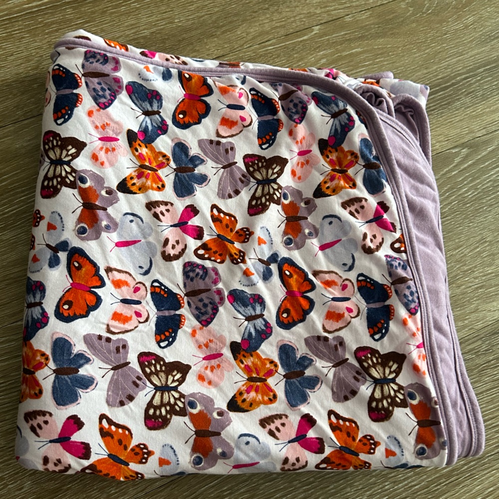 Little Sleepies Butterfly Kisses Cloud Blanket